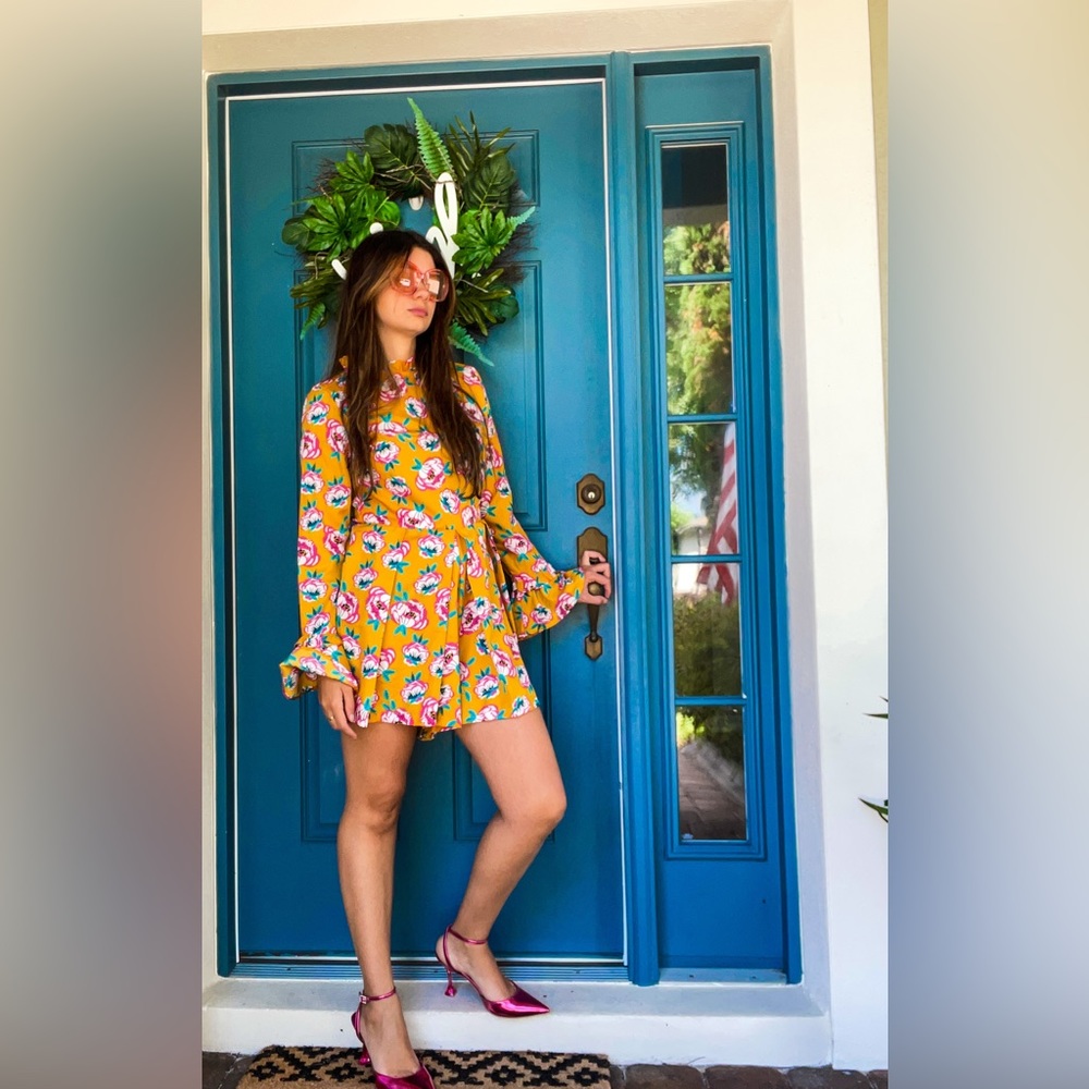True Destiny Floral Romper - size L